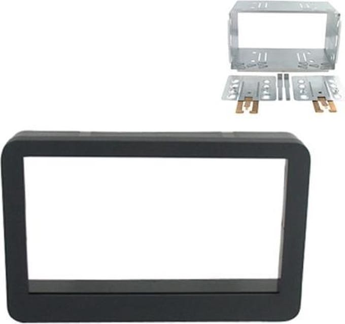 2-DIN frame ALFA 159 05>/Brera 2006> zwart met Sat Nav