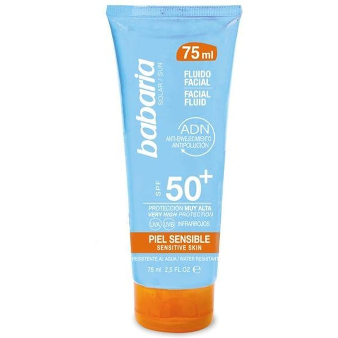 Gezichtszonnecrème SOLAR ADN SENSITIVE Babaria Spf 50 (75 ml) (Uniseks) (75 ml)