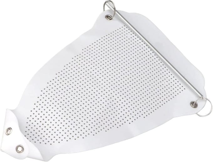 Strijkijzer Schoen - Stoomzool Accessoire - Efficiënt Strijken - Hoge Temperatuur Bestendig - 23x15 cm - Zilverkleurig