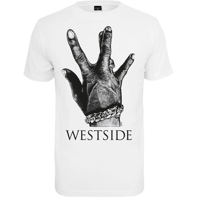 Urban Classics - Westside Connection 2.0 Heren Tshirt - 2XL - Wit