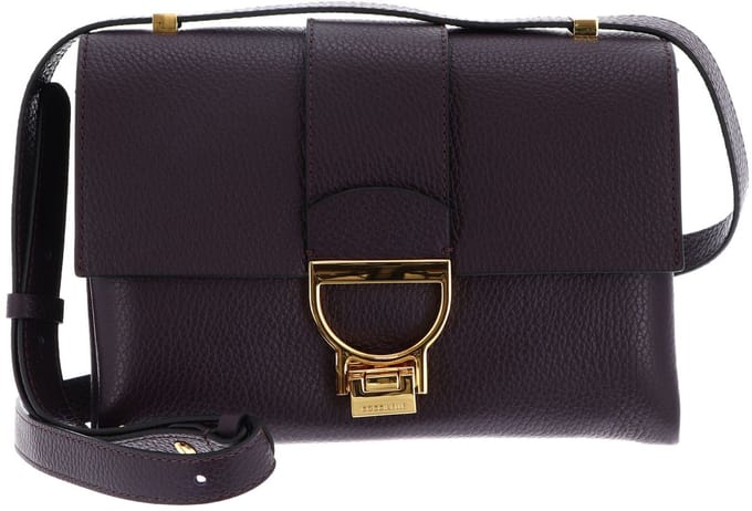 COCCINELLE Leren schoudertas Arlettis Handbag Prune donkerpaars