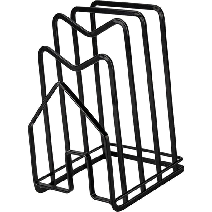 Opbergrek voor snijplanken Veelzijdig hakblok Pot Pan Deksel Standaard Houder Organizer voor Keukenkast Aanrecht zwart