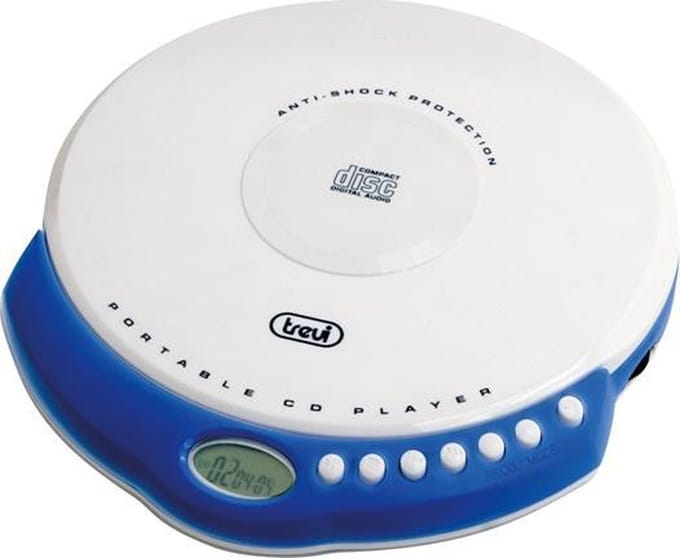 Trevi CMP 498 Portable CD player Blauw, Wit