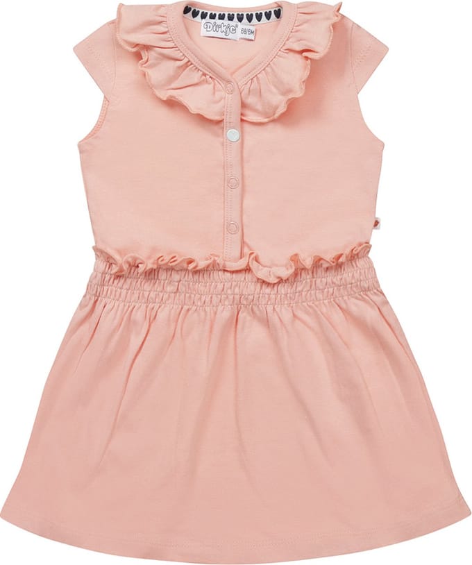 Dirkje R-SMILE Meisjes Jurk - Pink - Maat 74