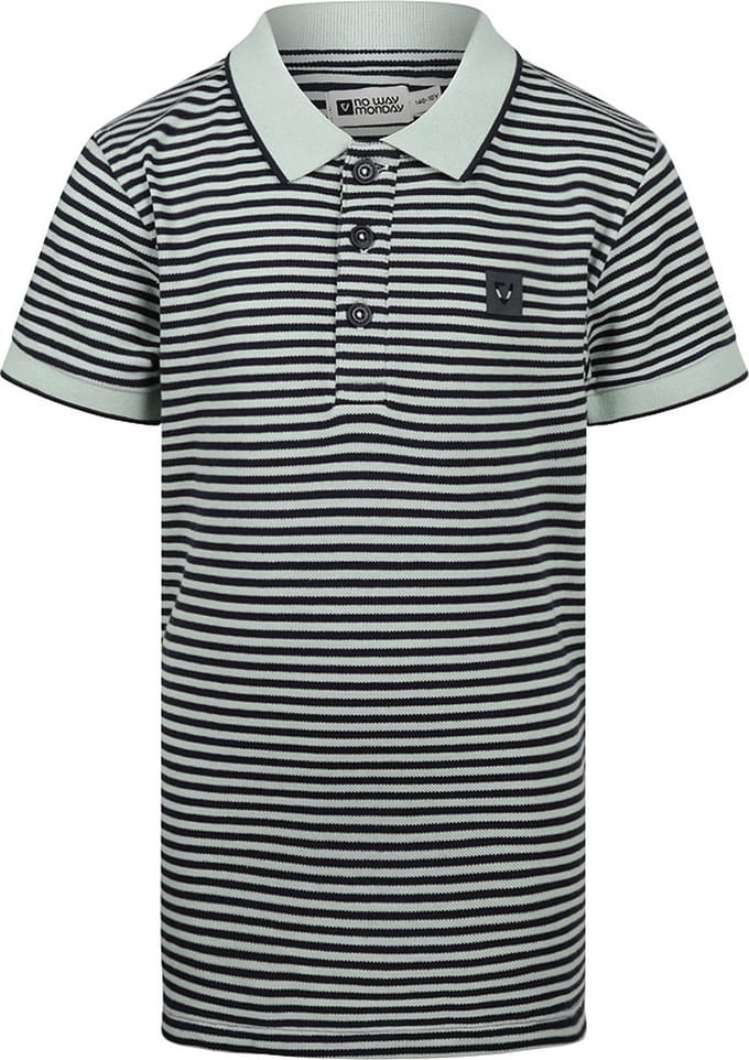 No Way Monday - Jongens Polo - Bright Blue - Maat 134