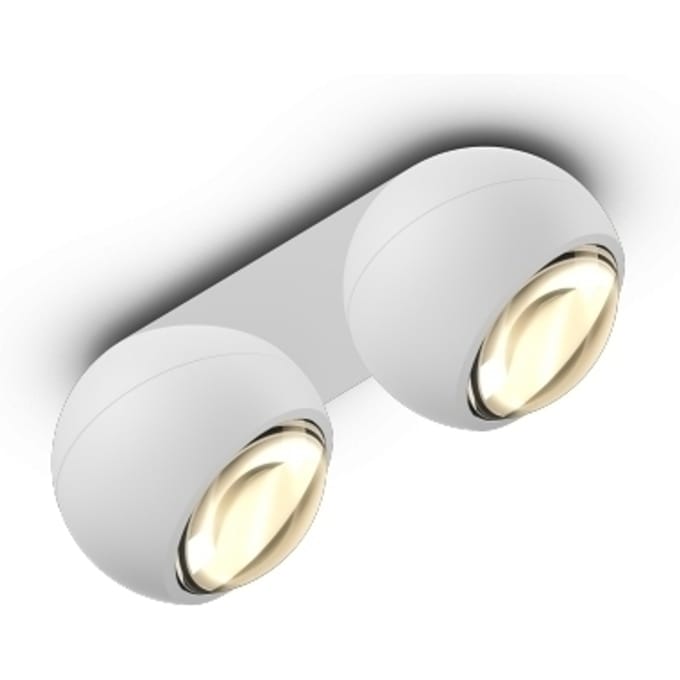 Occhio - io giro doppio volt C Plafondlamp - wit mat