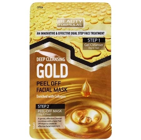 Beauty Formulas Diepreinigend Goud Gezichtsmasker - 1 stuk