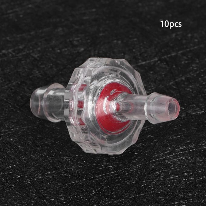 10 STUKS PP Aquarium Luchtpomp Variabele Diameter Unidirectionele Terugslagklep Aquarium Benodigdheden Accessoire white