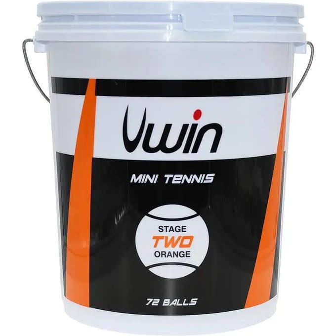Uwin Tennisballen Stage 2 Junior Rubber/vilt Oranje 72 Stuks