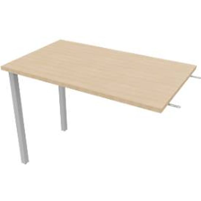 ARLON-OFFICE aanbouwtafel, B 1000 x D 600 x H 730 mm, eiken decor