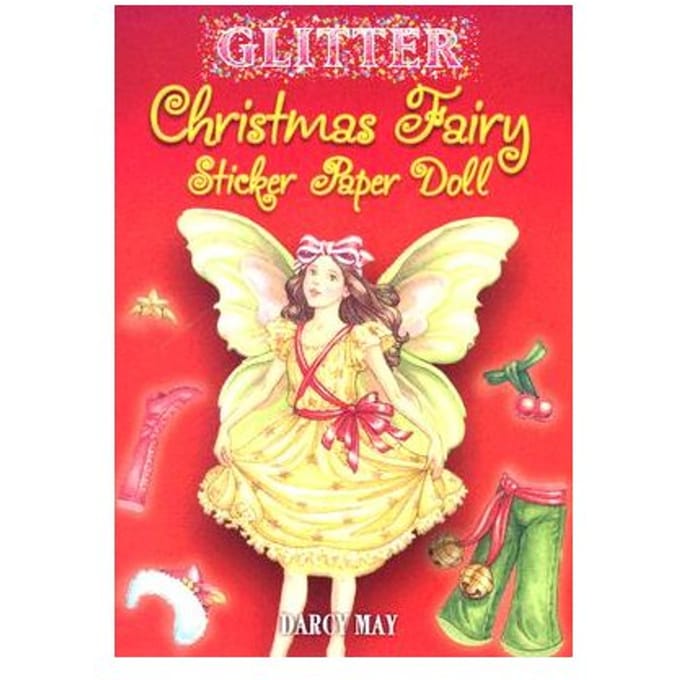 Glitter Christmas Fairy Sticker Paper Doll - May, Darcy