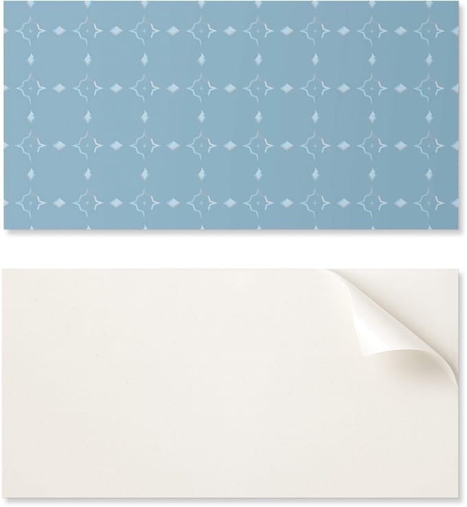 Set zelfklevende tegels met geometrisch ruitpatroon 6x60x30 cm