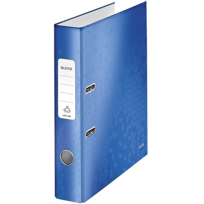 Leitz WOW 180° Duurzame Ordner - Capaciteit van 350 A4-Vel - Rugbreedte van 50 mm - Blauw