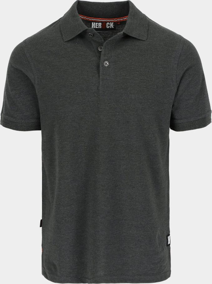 Herock Levi Polo Korte Mouwen Donker Kaki M