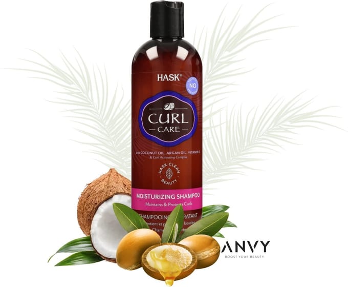 Hask Shampoo Curl Care Moisturizing Shampoo - Vitamine E - Anti-pluis - Voor de perfecte krul