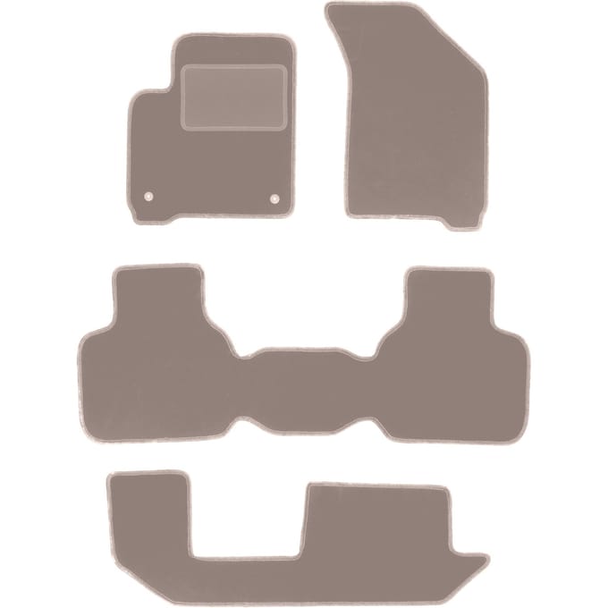 Beige veloursmatten voor: Fiat Freemont 7-zits (2011-2016)