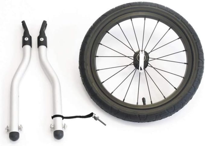 Kinderfietskar Joggingkit Compatibel voor Dubbele Fietsaanhangers