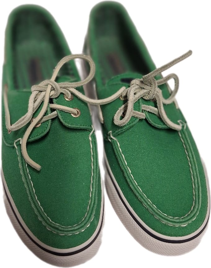 SPERRY BOOTSHOE-CANVAS-GREEN-SIZE 39