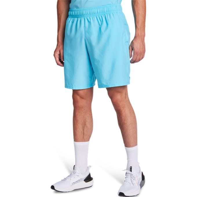 Under Armour Woven Workmark Korte Broeken Heren - Blauw - Maat S