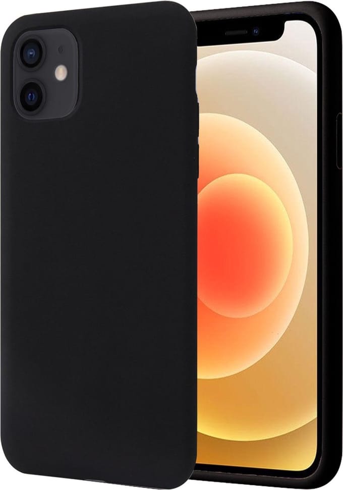 Geschikt voor iPhone 13 hoesje - Matte Backcover Zwart
