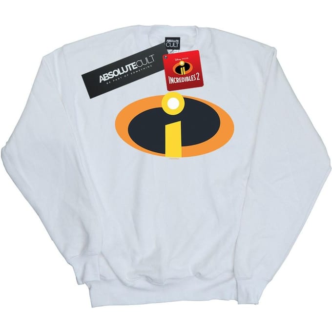 Disney Heren The Incredibles Logo Sweatshirt (Wit)