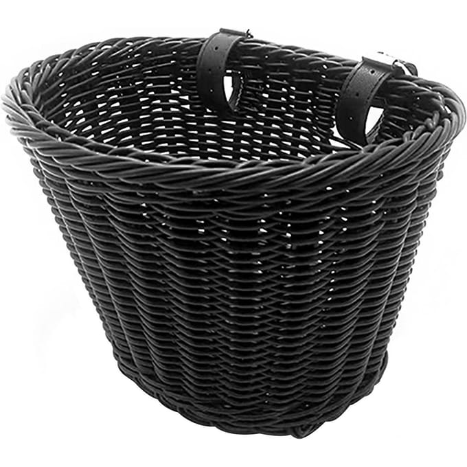 Kinderfiets Voormand Fiets Hangmand Fiets PP Rotan Geweven Mand met Verstelbare