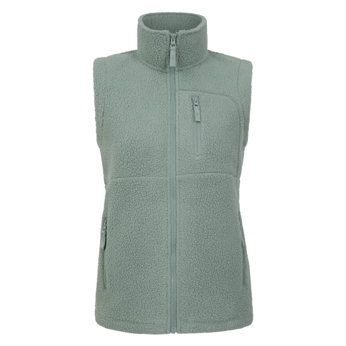 Mountain Warehouse Dames/Dames Buxton Borg Gilet (Kaki Groen)