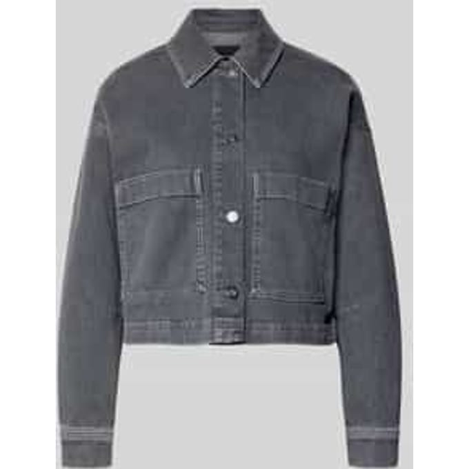 Boxy fit jeansjack met opgestikte zakken Model 'Niandra'