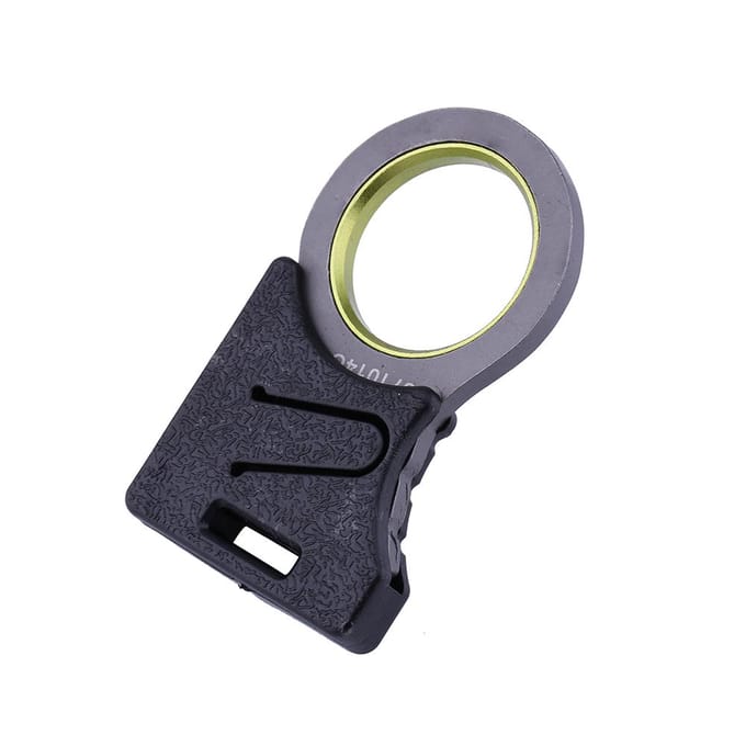 Mini EDC Tool Outdoor Survival Haakmes Schootgordel Snijden Duimgrip Sleutelhanger black
