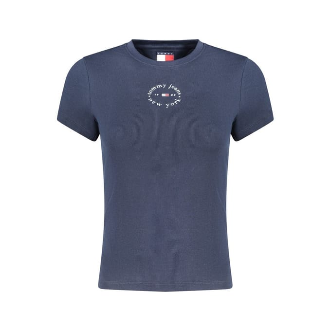 Tommy Hilfiger Blauwe Katoenen Dames T-shirt