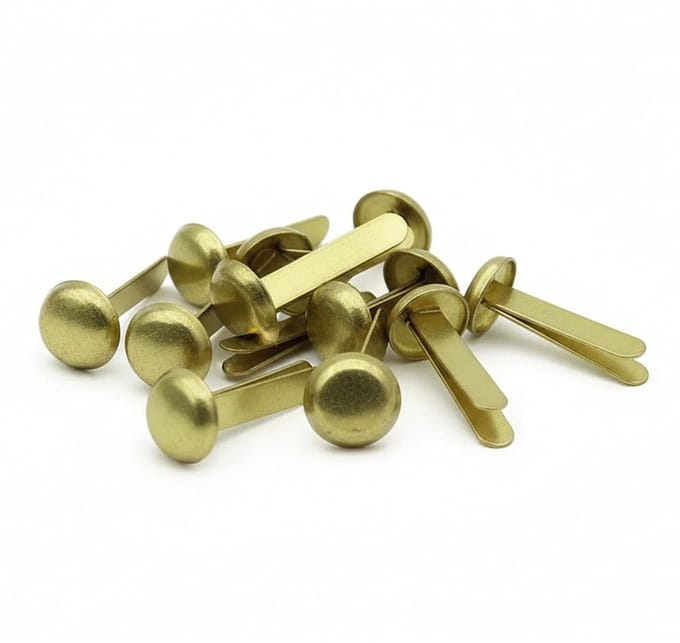 Stylex Splitpennen - 100x stuks - koper kleur - 19 mm - metaal
