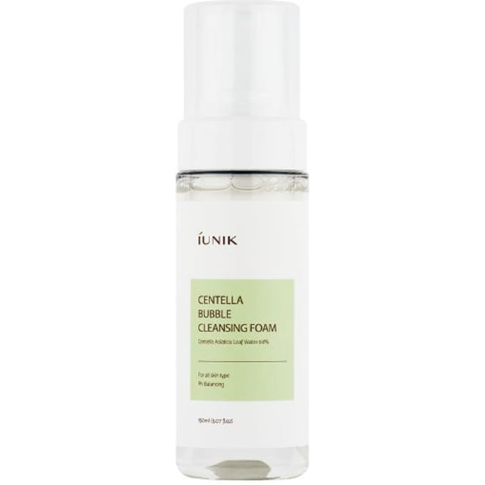 iUNIK Centella Bubble Cleansing Foam,150ml -  Łagodząca podrażnienia pianka oczyszczająca do twarzy
