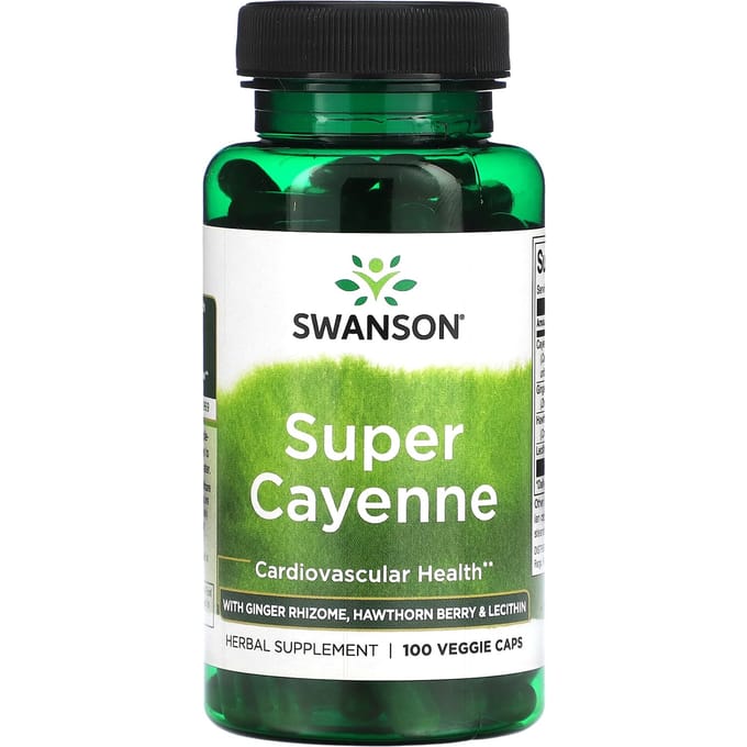 Super Cayenne, Plantaardige Capsules 100