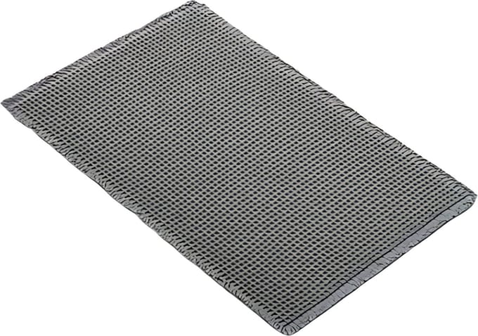Badmat voor badkamer - Douchemat - Grijs - 60x90cm - Absorberend & antislip - Boho stijl