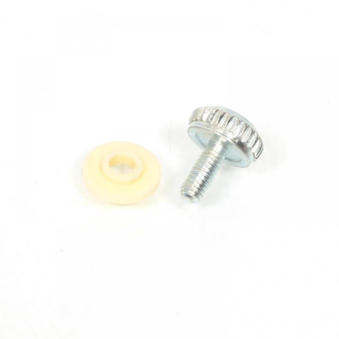 schroef + beige kunststof ring voor zijkap bromfiets mbk 51 cyclo