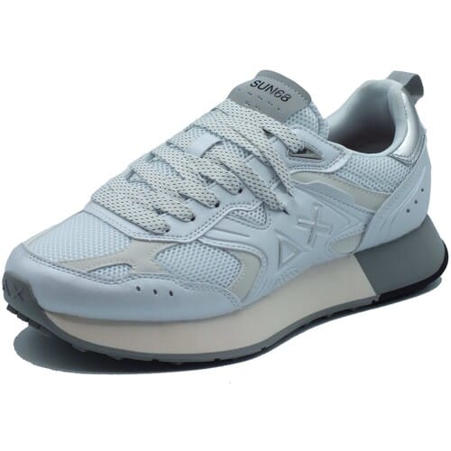 SUN68 Jaki 2.0 Maille Argentée - Baskets Homme Chaussures Blanc Z36119-01 ORIGINAL EU 42 blanc