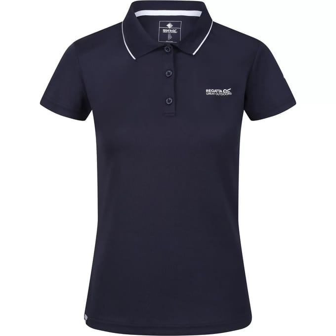 Dames Maverick V Polo met logo en V-vormige uiteinden