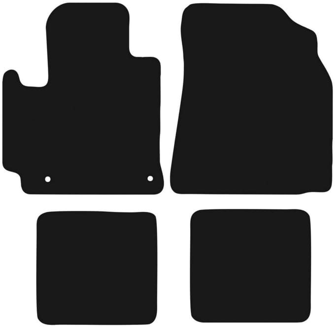 BASIC zwarte veloursmatten voor: Toyota RAV4 II 2WD 3-deurs (2001-2005)