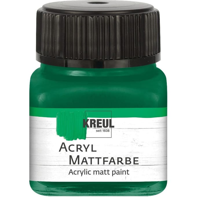 KREUL acryl matte verf, 20 ml - Groen