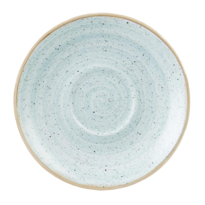 Churchill Stonecast cappuccino schotels blauw 185mm (12 stuks)