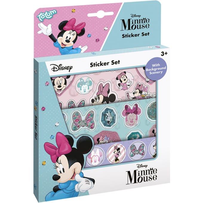 Totum Disney Minnie Mouse stickers - stickerset 3 vellen en speeldecor