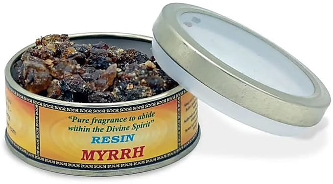 Myrrh wierookhars - mirre - wierookkorrels - 60 gram - 1 blikje