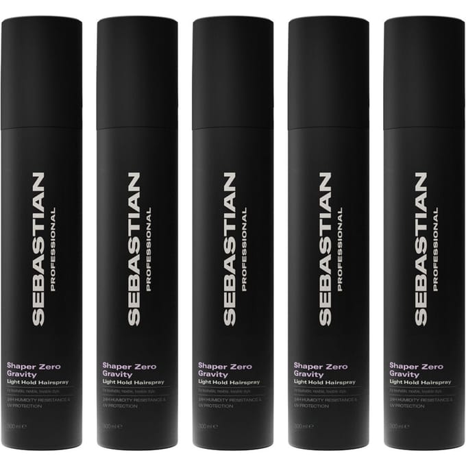 5x Sebastian Shaper Zero Gravity Light Hold Hairspray 300ml