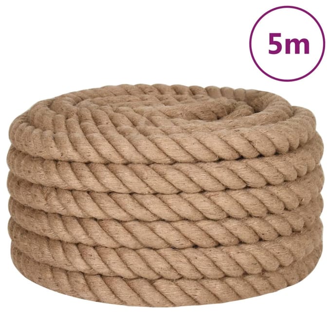 vidaXL - Jute - Touw - 1 - mm - Naturel - 100% - Tossa - jute