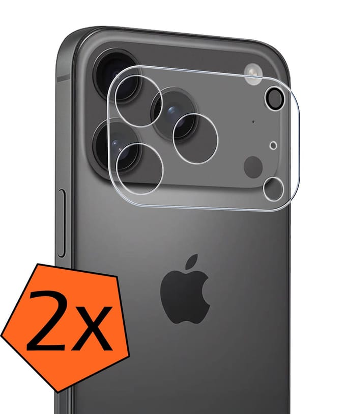 Camera Lens Protector - 2 Stuks - Geschikt voor Apple iPhone 17 Pro Max / 18 Pro Max - Camera Screenprotector - Gehard Glas - Beschermglas - Tempered Glass - Screen Protector