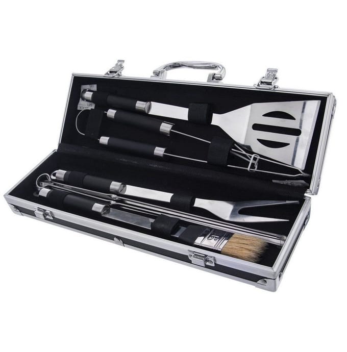 Orion - Grillgereedschap Set - RVS - In Koffer - 9-delig