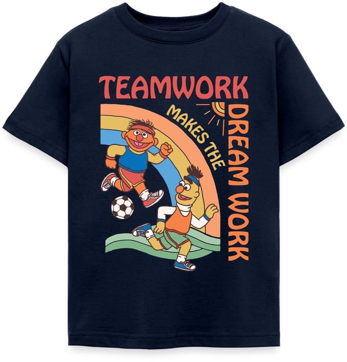 Sesamstraat Ernie En Bert Teamwork T-Shirt Kinderen