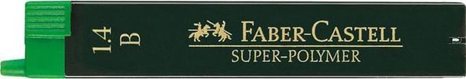 Faber-Castell potloodstiftjes - Super-Polymer - 1,40mm - B - 6 stuks - FC-121411