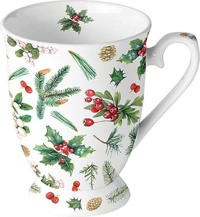 beker op voet - porselein - fine bone china - kerst - christmas - Ambiente