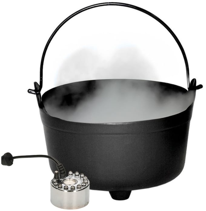 Halloween Heksenketel/kookpot met mistmaker - versiering/feestdecoratie - Horror